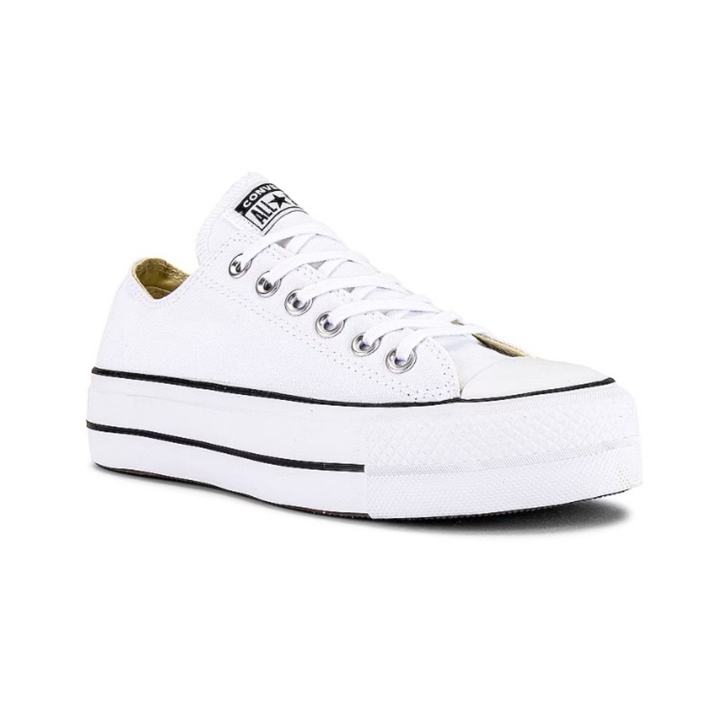 Converse White Platform Sneakers